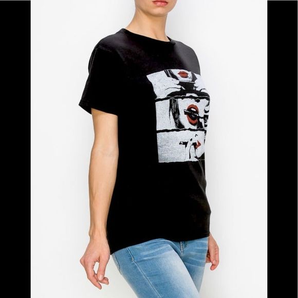 BLUNT ROLL RED LIPS T-SHIRT - Picture 4 of 5